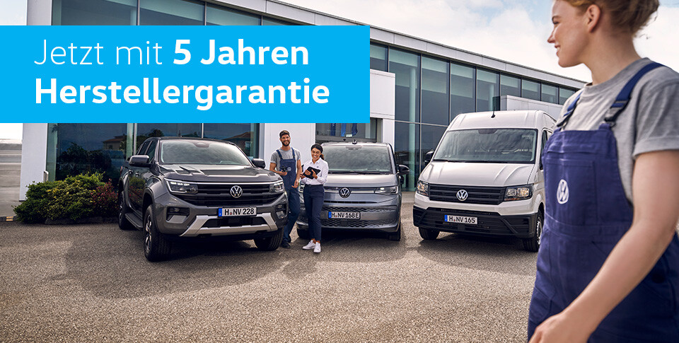 Nutzfahrzeuge jetzt mit 5 Jahren Herstellergarantie